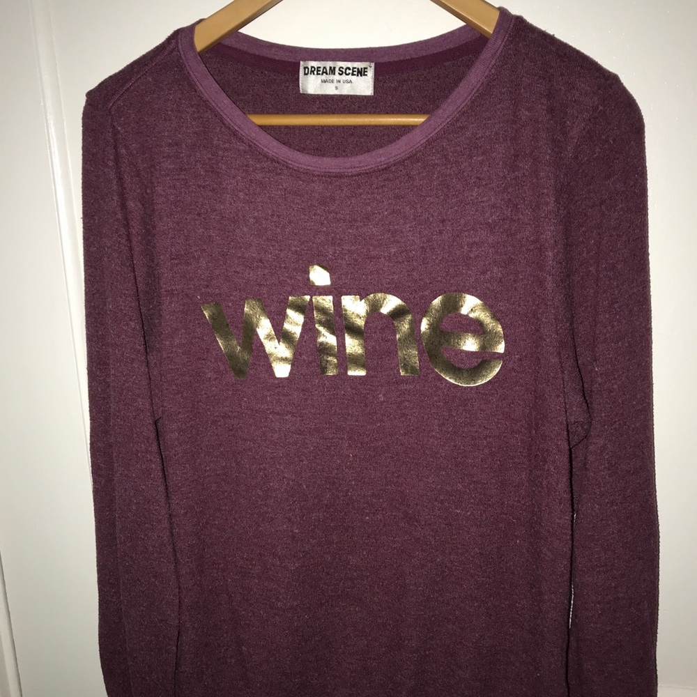 Wine comfy sweatshirt